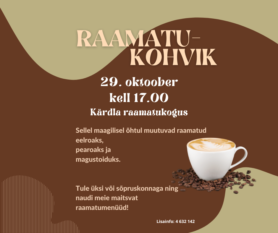 Raamatukohvik (Facebooki postitus) Raamatukohvik (Facebooki postitus)