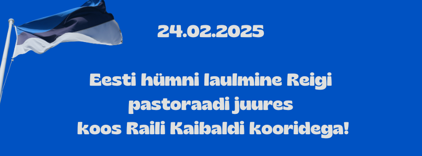 Eesti hümni laulmine Reigi pastoraadis Eesti hümni laulmine Reigi pastoraadis