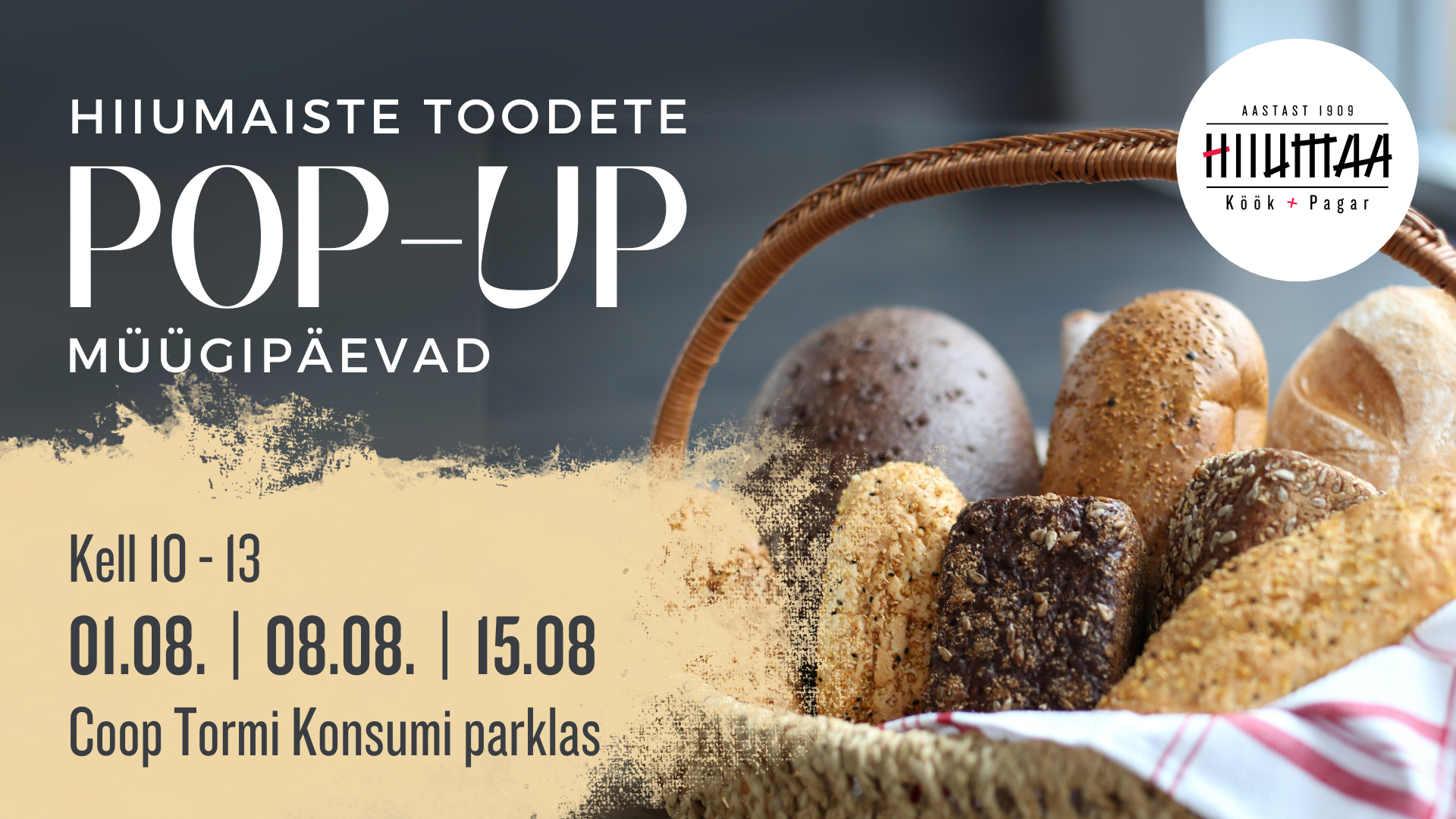 Hiiumaiste maitsete POP-UP müügipäevad augustis