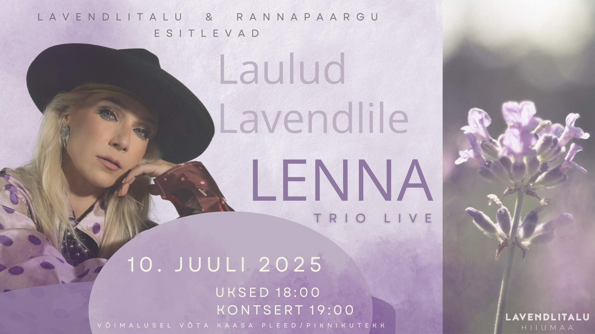 Laulud lavendlile koos imelise Lenna trioga