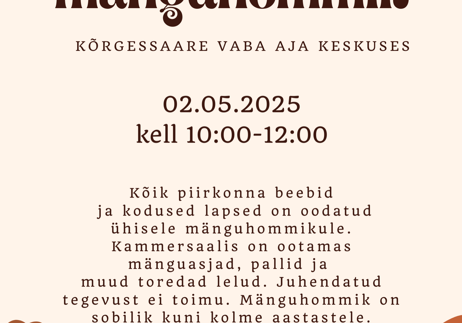Väikelaste mänguhommik Väikelaste mänguhommik