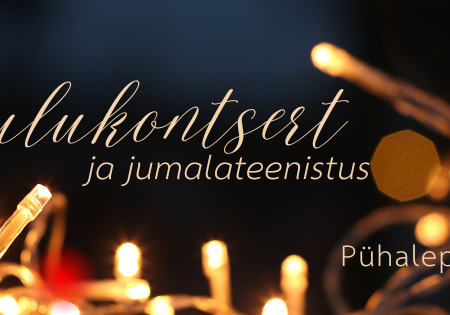 Jõulukontsert Pühalepa kirikus Jõulukontsert Pühalepa kirikus