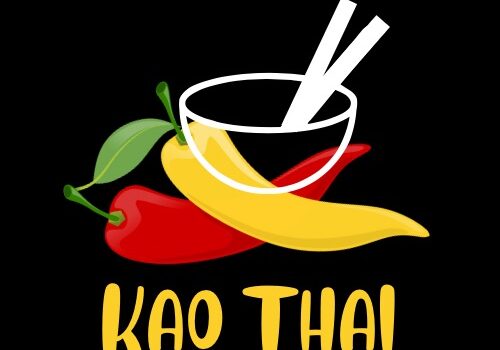 Kao Thai logo mustal Kao Thai logo mustal