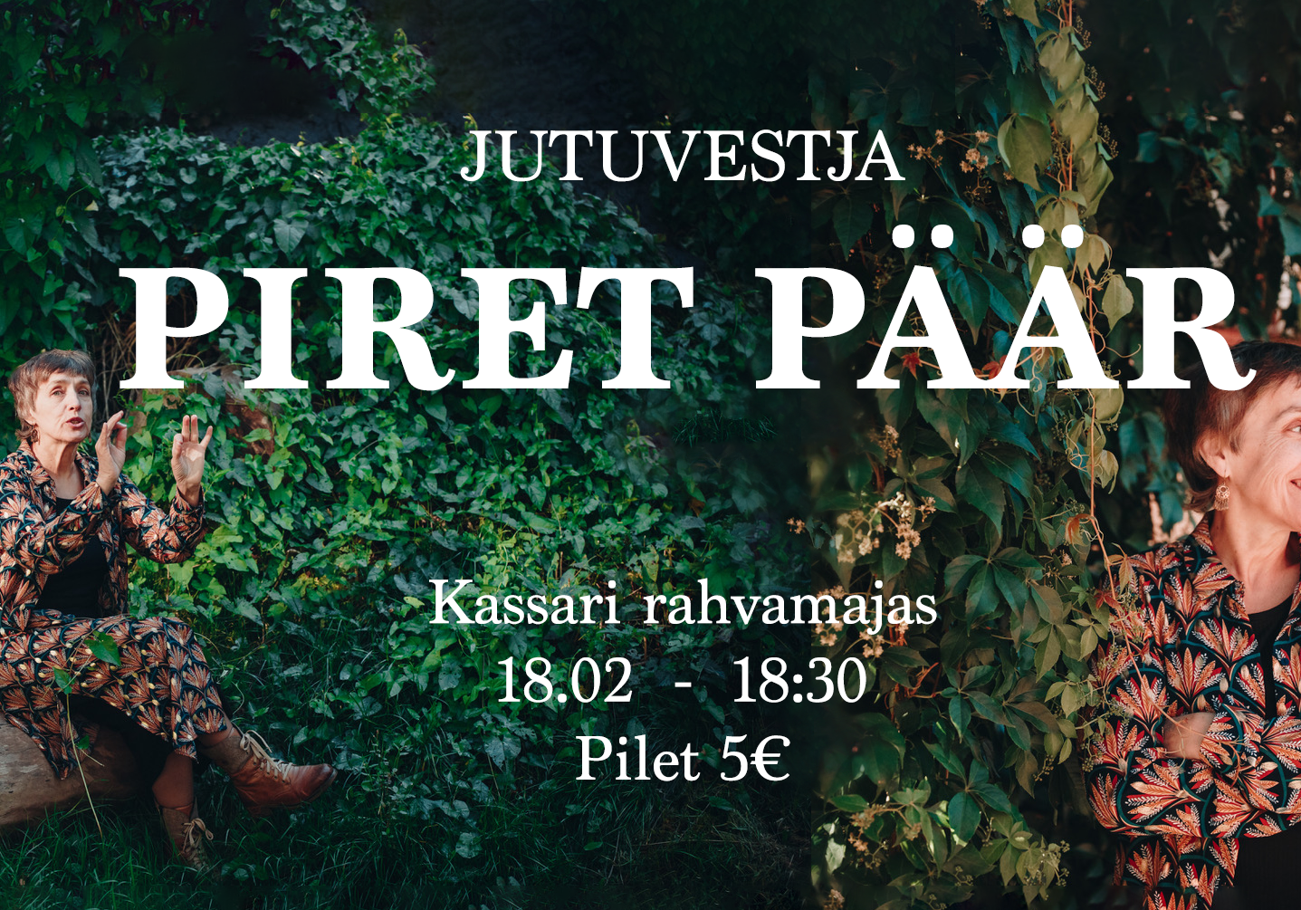 Jutuvestja Piret Päär Kassari rahvamajas
