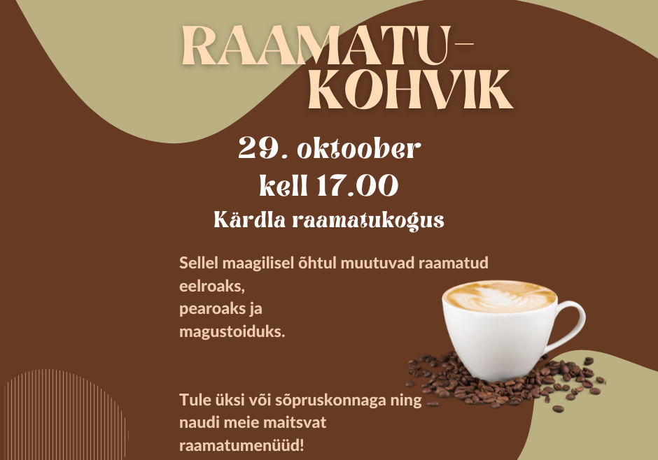 Raamatukohvik (Facebooki postitus) Raamatukohvik (Facebooki postitus)