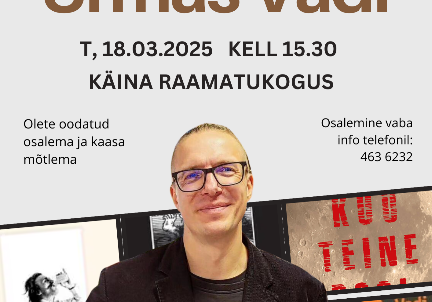 Külas kirjanik Urmas Vadi Külas kirjanik Urmas Vadi