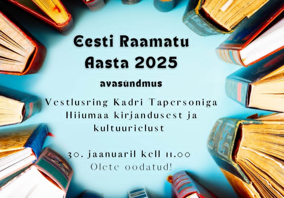 Eesti Raamatu Aasta 2025 avasündmus Emmaste Raamatukogus Eesti Raamatu Aasta 2025 avasündmus Emmaste Raamatukogus